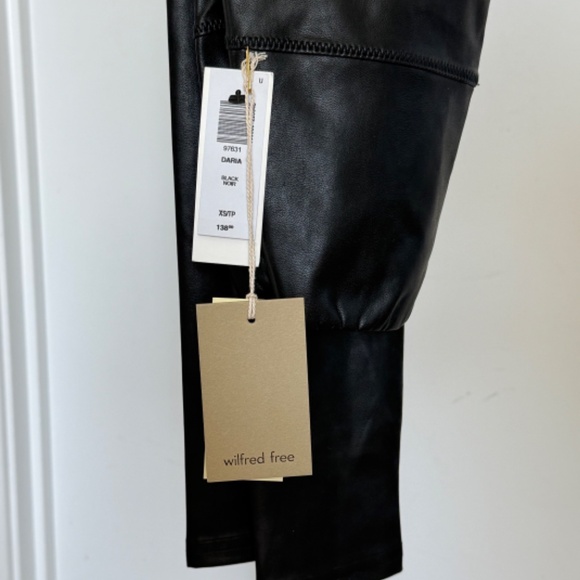 Aritzia Wilfred Free Daria Faux Leather Leggings - BNWT - Picture 3 of 13